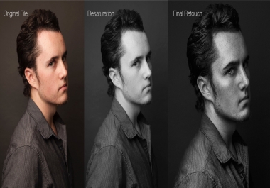 I will do natural looking portrait retouching and photo editing