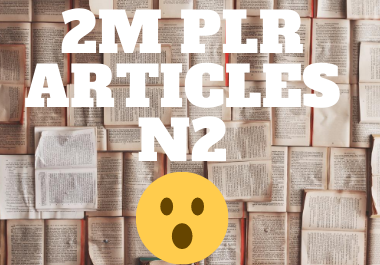 2 million articles from various niches part 2