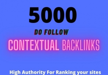 I will create 5000 contextual seo backlinks