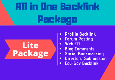 Rapidly Rise up Your Site in Google Top Ranking with My All-in-One High PR Lite Backlink Package
