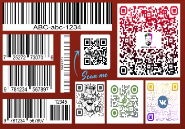 I will create unique professional custom qr code and barcode design within 6hrs
