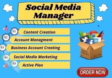 I will be your Best Social Media Manager & Content creator