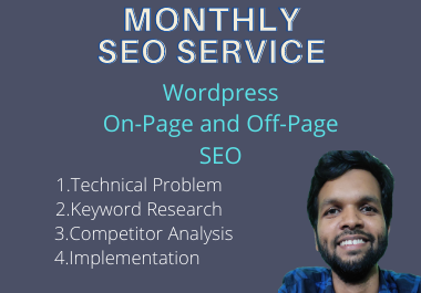 I will do the best monthly SEO service high ranking in google