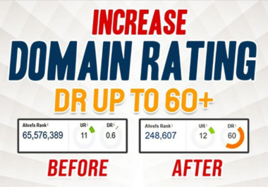 I Will Increase Domain Ranking Ahrefs Dr 60 Plus
