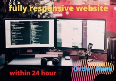 I will create fully HTML/CSS webpage within 24hr