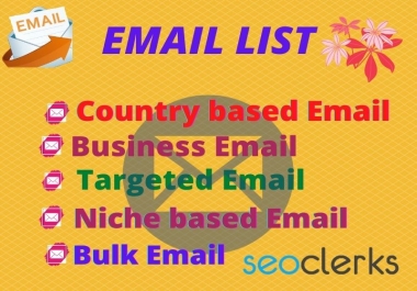 I will provide your targeted 1000 email as you want