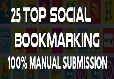 Add 25 Bookmarks in PR5 to PR9 social bookmarking sites