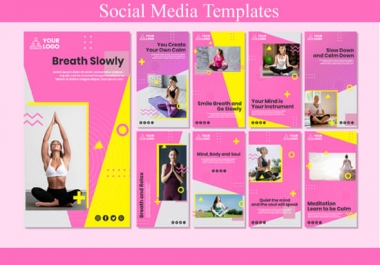 I will design a canva templates for your social media posts