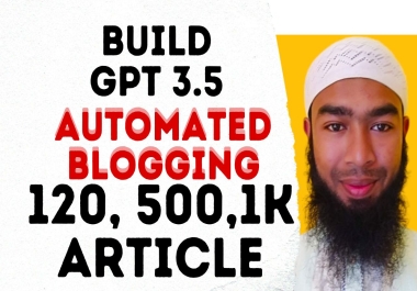 Provide Ai Auto Blogging Wp Site on your niche with 120 500 1K articles