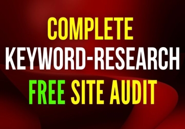 Get in depth seo keyword research and competitor analysis with free site audit
