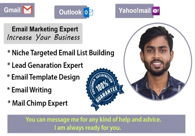 I Will Provided Organic Targeted Verified 20000 Email List Services