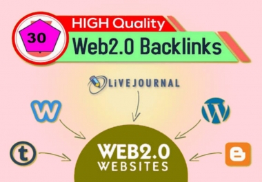 30 Mannual Web2.0 Bcklinks for Your SEO