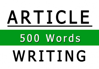 Write 500 words Article that is SEO Optimized and Unique on any topic