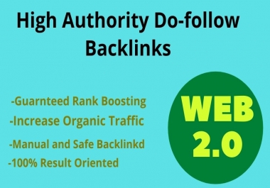 I Will do 20 High Authority White Hat web 2.0 Backlinks