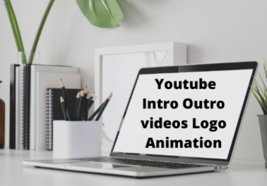 I will make stunning intro outro youtube video logo animation in 24