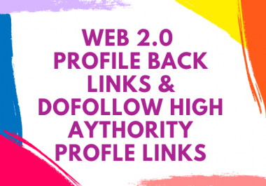 I will create profile backlinks on high page rank site