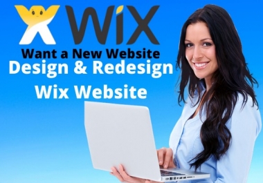 i will design or redesign stunning wix website
