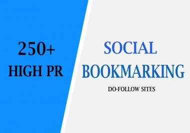I will provide 250 high PR top social bookmarking backlinks for website