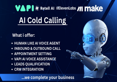 I will build AI voice and calling agent for your business,  app or website