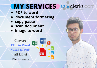 i will do perfectly convert pdf to word,  word to pdf