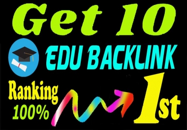 Create Manually 10 Edu Backlinks on High DA Site