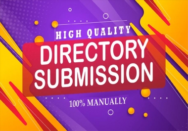 Provide 20 Directory submissions Instant Approve Manually Backlinks