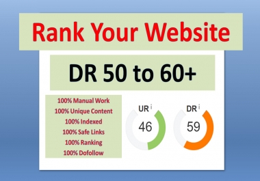 Manually make 20 DR 50 to 70 pbn dofollow permanent homepage backlinks