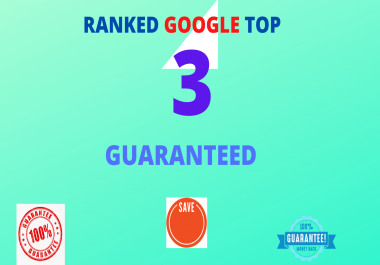 1st page Guarantee GOOGLE RANKED TOP 3 GUARANTEED Take the first page of Google