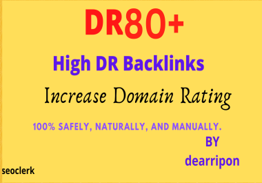 High DR Backlinks DR80+ - 50 Safe & Verified Links