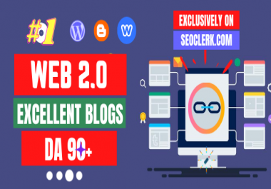 I will create manually excellent 50 web 2 0 blogs with login and SEO backlinks