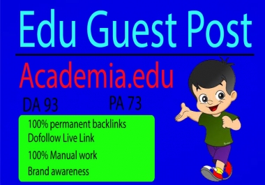 I Will Write and Publish 2 Guest Post on edu site DA 70-90+