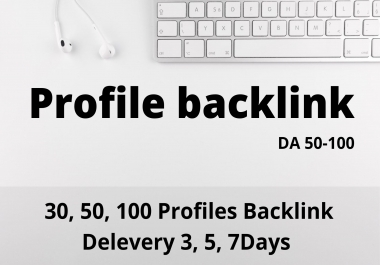 I will do profile backlink for your website