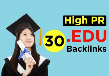 USA Based 30 Edu Backlinks High PR Safe SEO Backlinks - Boost Your Google Ranking