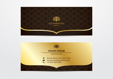 I will create modern luxury business card and redesign