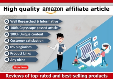 I will write 1000 words SEO friendly amazon affiliate articles