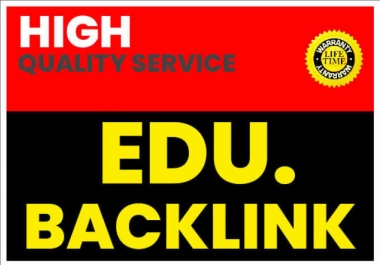 I will create 50 edu backlinks and gov backlinks from big universities