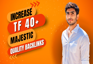i will increase trust flow tf 40 plus with powerful contextual seo backlinks