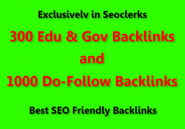 Diversified SEO Services - Get 300 Edu & Gov and 1000 Do-Follow Backlinks