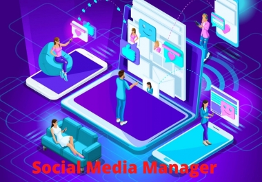 I will be your professional social media marketing manager and ads campaigner