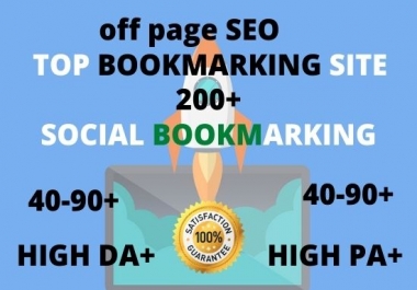 I will do 200 plus social bookmarking submission with high quality backlinks, Off page SEO
