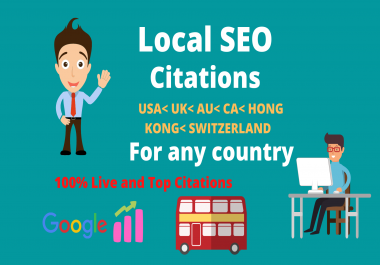 Create top 30 Live local citations or local SEO for any country