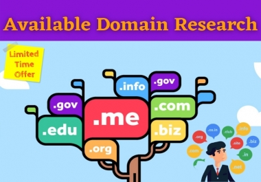 I will Find Best Available Domain name with Current Price for your Business