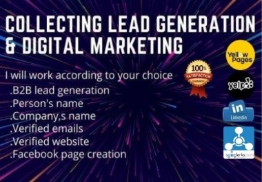 I will provide linkedin lead generation and b2b leads