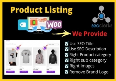 Product Listing On Your E-commerce Store