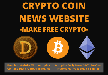 I can build crypto bitcoin news website for making money