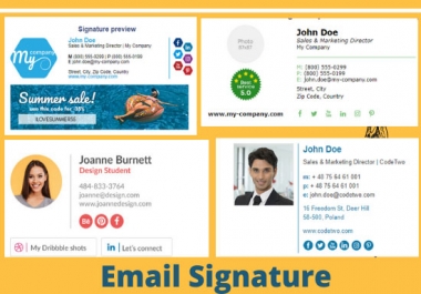 I Will do create clickble Email Signature