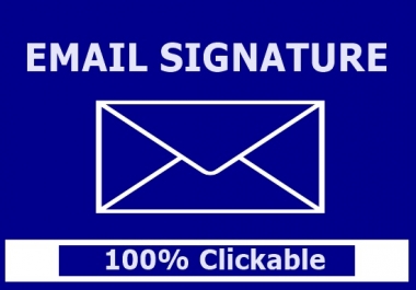 Create manually Clickable Email Signature
