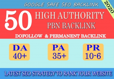I will provide DA40+ PA30+ PR6+ 50 Web2.0 High Quality Backlink and 100 Dofollow and Permanent