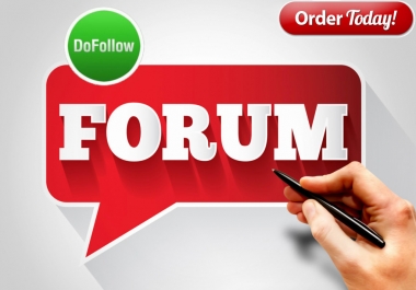 I will do 50 high quality forum posting backlink