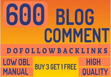 I will make 600 blog comment backlinks domain